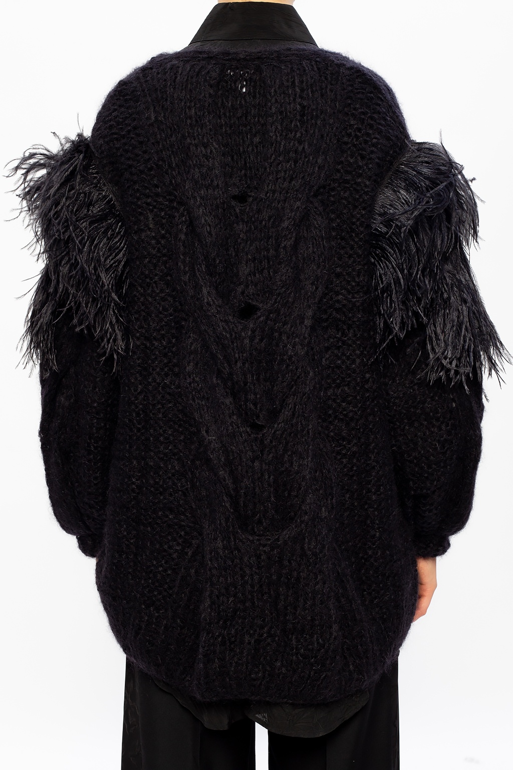 Cardigan with ostrich feathers Loewe - loewe acetate